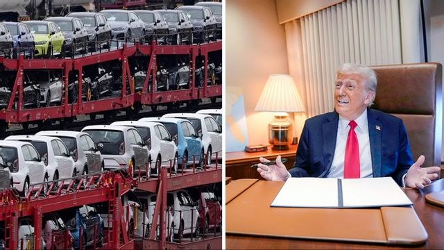 Donald Trump har lovat ståltullar från måndagen. Och handelstullar mot EU är också på bordet enligt Donald Trumps policychef Stephen Miller. Foto: AP