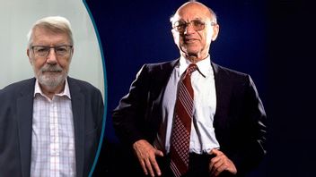 Nyliberalismens ”grand old man” tilldelades Nobelpriset i ekonomi 1976. Foto: Eddie Adams/AP/TT