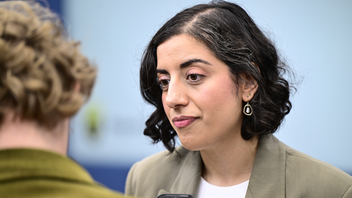 Simona Mohamsson, partiledare för Liberalerna. Foto: Magnus Lejhall/TT
