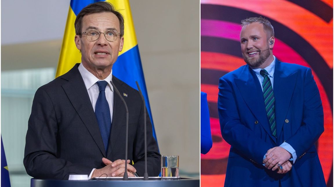 Ulf Kristersson (M) och Edvin Törnblom. Foto: CC BY-SA 4.0/Adam Fröjdfeldt, CC BY-SA 4.0/Wikimedia Commons