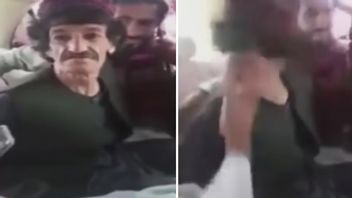 Nazar Mohammad, better known as Khasha Zwan, is seen slapped and abused in the video. Photo: Twitter