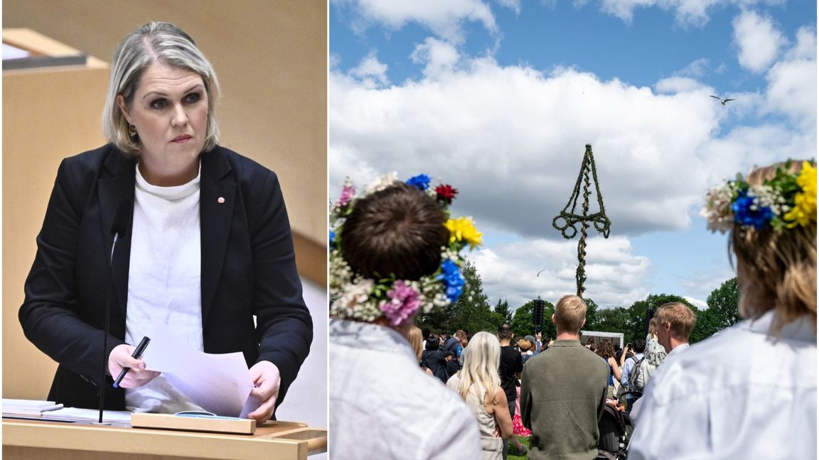 Lena Hallengren (S) menar att sommarmånaderna är till för att träffa väljare. Foto: Claudio Bresciani/TT/Oscar Olsson/TT