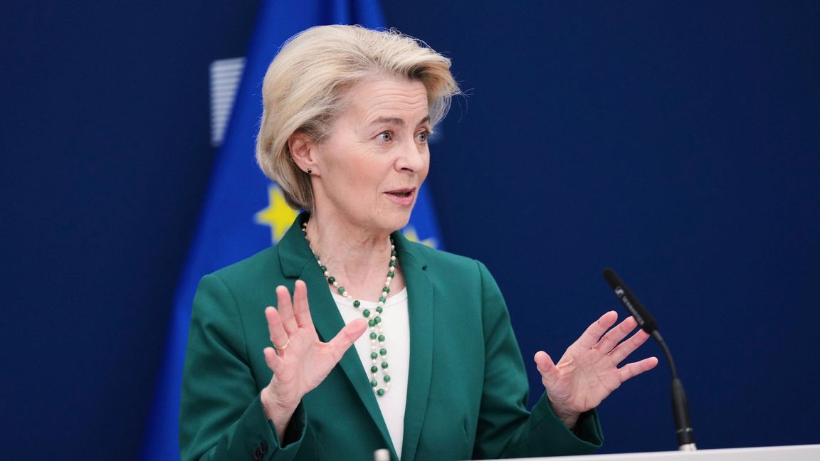 EU-kommissionens ordförande Ursula von der Leyen. Foto: Virginia Mayo/AP/TT