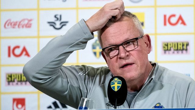 Förbundskaptenen Janne Andersson har huvudbry inför VM-kvalet imorgon. Foto: Christine Olsson/TT