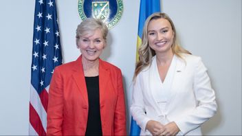 USA:s energiminister Jennifer Granholm och närings- och energiminister Ebba Busch (KD) vid onsdagens möte i Washington. Foto: U.S. DEPARTMENT OF ENERGY