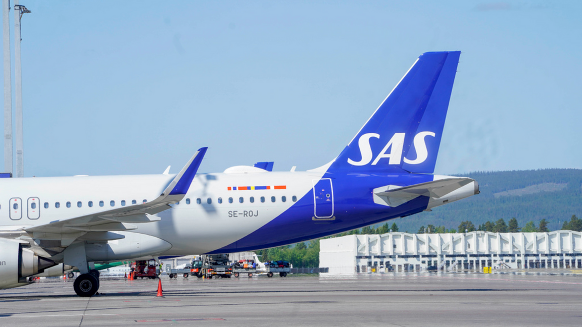 Det krisdrabbade flygbolaget SAS kämpar med ekonomin, men har hittills klarat sig från konkurs och tvångslikvidation. Foto: Terje Pedersen/NTB/TT