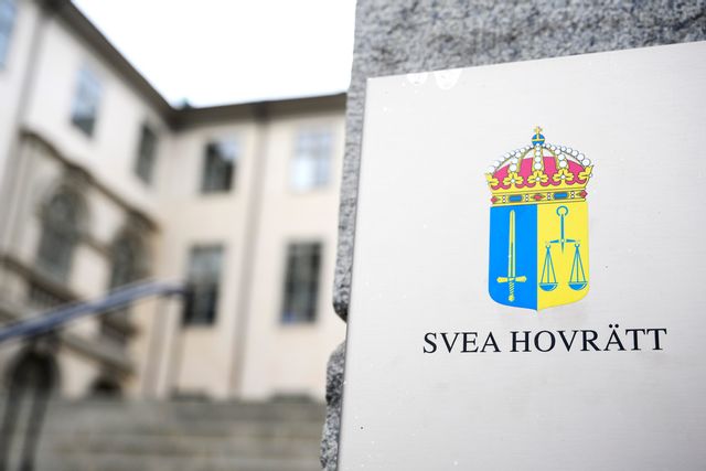 Svea hovrätt i Stockholm. Arkivbild. Foto: Jessica Gow