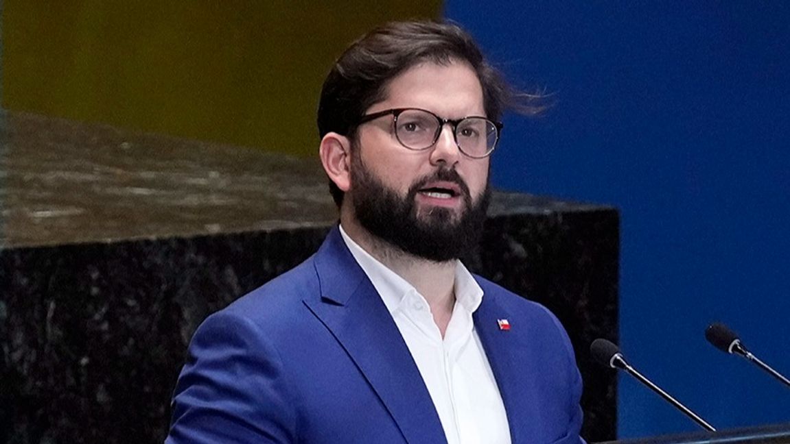 Chiles president Gabriel Boric uppmanar till evakuering. Arkivbild. Foto: Richard Drew/AP/TT