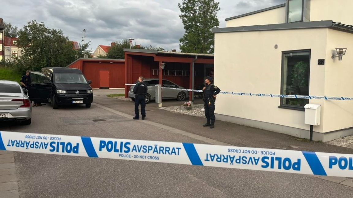 Ett bombdåd har skett i Högbrunn i Nyköping under natten till torsdag. Foto: Isabelle Eriksson