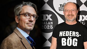 Tobias Thyberg och Jonas Gardell. Foto: Linus Sundahl-Djerf/Henrik Montgomery/SvD/TT