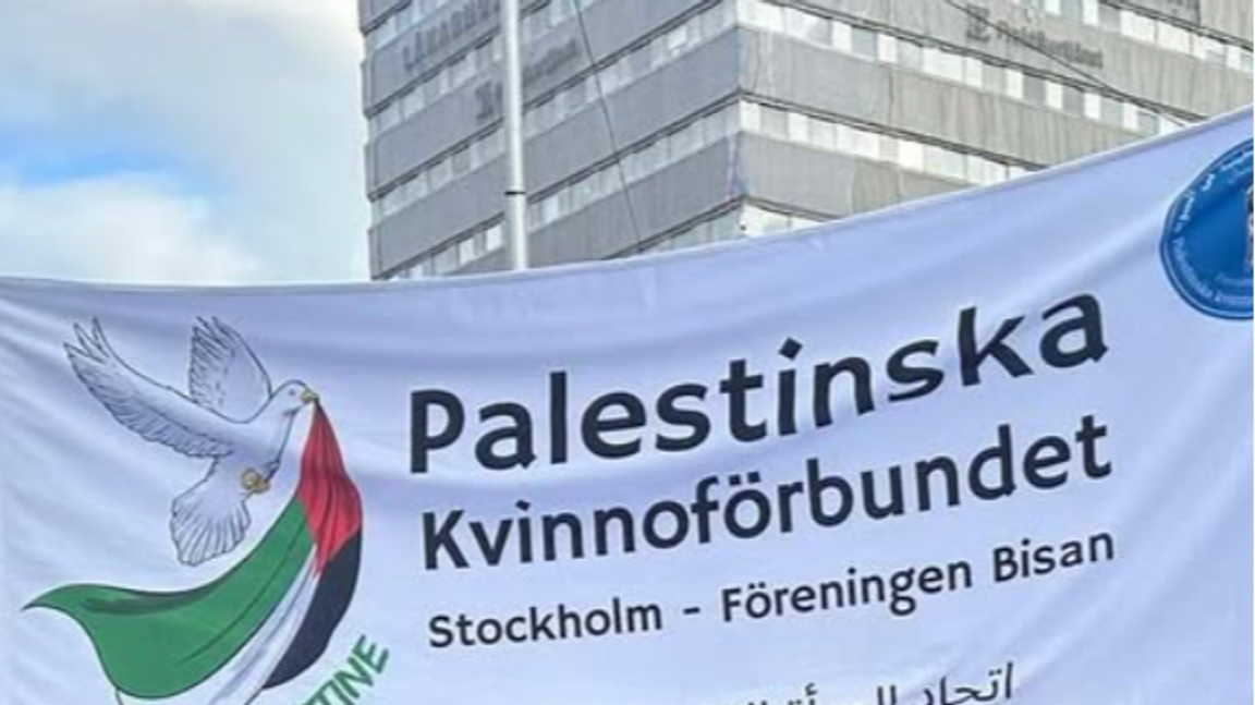 Palestinska kvinnoförbundet, vars Helsingborgsavdelning arrangerade firandet den 7 oktober 2023, har täta band med flera av Vänsterpartiets kandidater i höstens val. Skärmdump: Palestinska kvinnoförbundet/Instagram