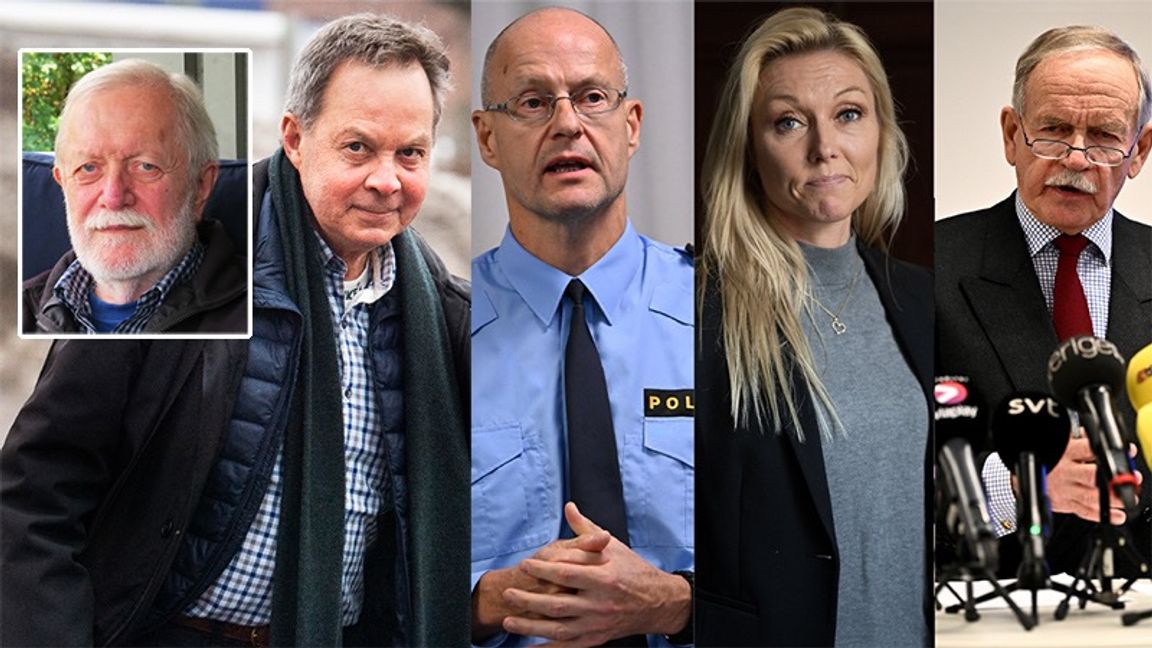 Krönikören Björn Törnvall (infälld) samt Karl Hedin, Mats Löfving, Linda Staaf och Runar VIksten. Foto: Privat / Pontus Lundahl/TT / Nyhetsbyrån