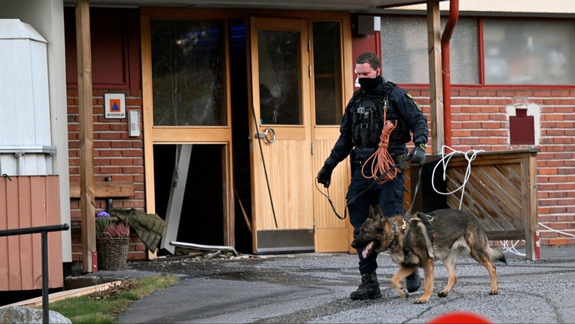 ”Här har klimatet varit i farten igen, ser jag”. Foto: Fredrik Sandberg/TT