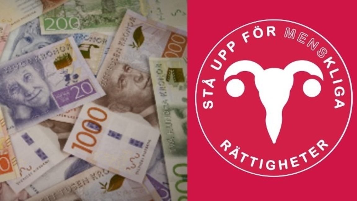 Foto: Riksbanken & MENSEN – forum för menstruation