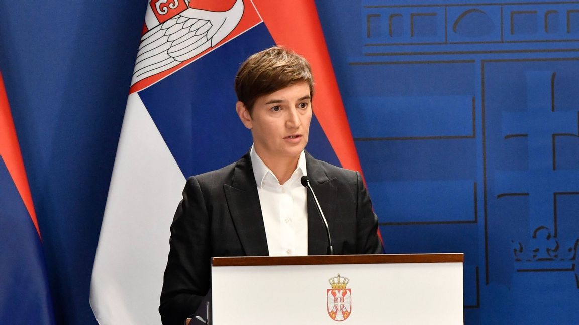 Serbiens premiärminister Ana Brnabić i Budapest. Foto: Zoltan Mathe/AP/TT 