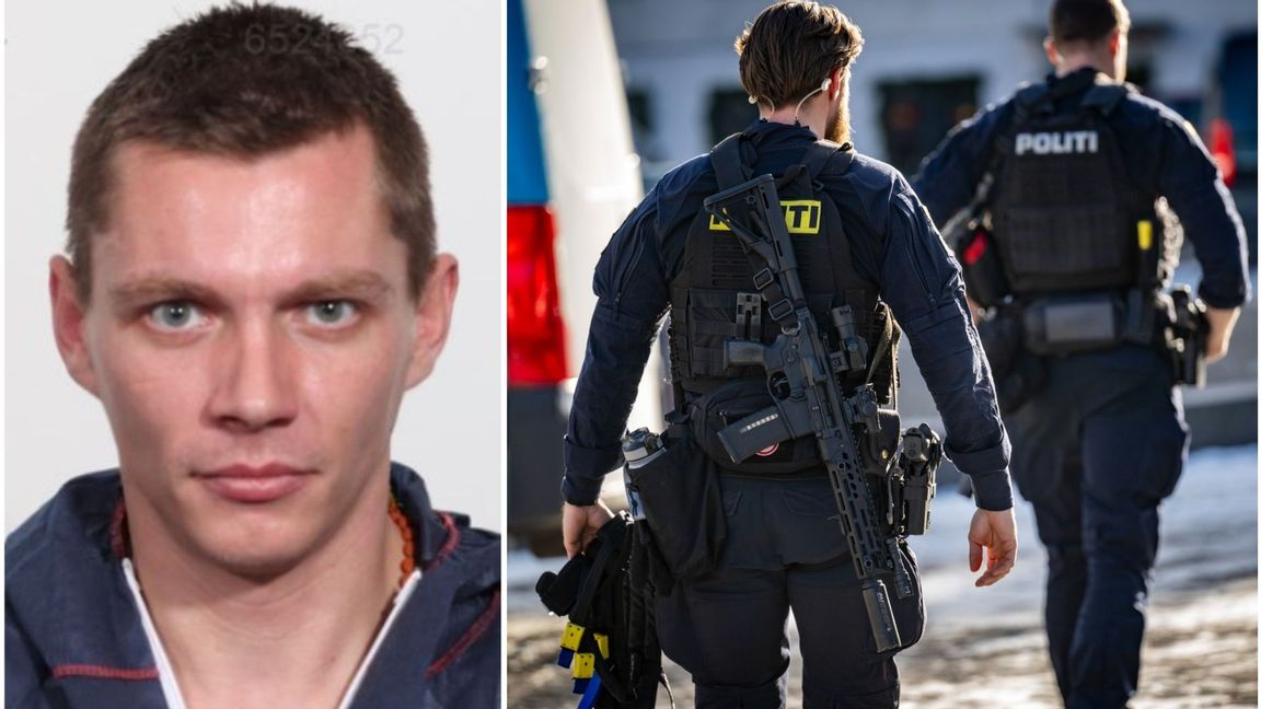 Dansk Polis varnar för att mördaren Philip Denié Dahl Petersen kan vara på väg till Sverige. Foto: Köpenhamns polis/Johan Nilsson/TT