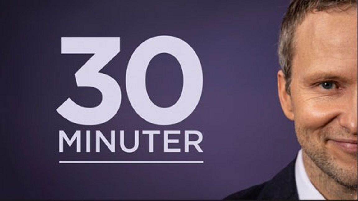 ”30 minuter” på SVT. Foto: Faksimil/SVT.