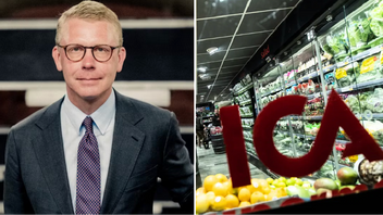 Kristoffer Tamsons (M) kräver att regionen ersätter Ica Storskogens förluster efter att de öppna spärrarna vid Näckrosens tunnelbanestation lett till en kraftig ökning av stölder. Moderaterna & Amir Nabizadeh/TT 