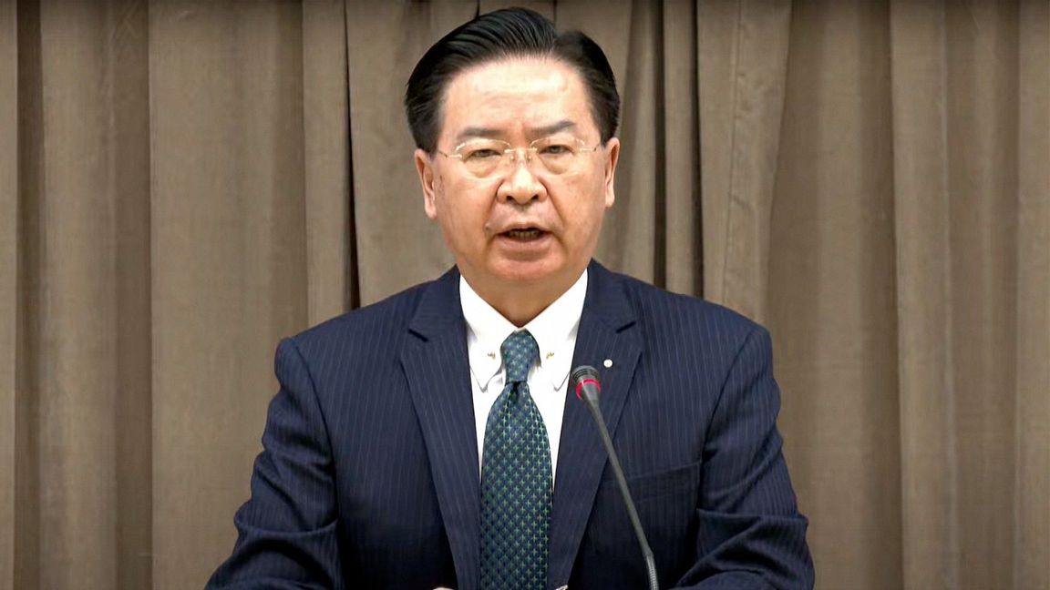 Taiwans utrikesminister Joseph Wu. Foto: Taiwan Ministry of Foreign Affairs/AP/TT 