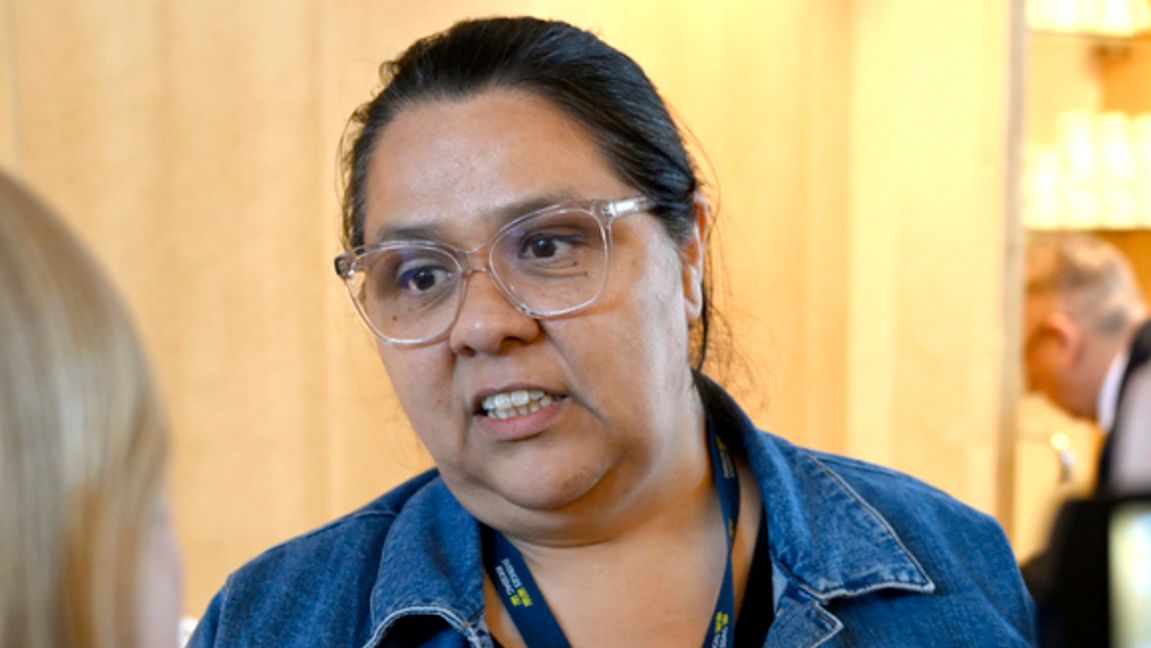 Riksdagsledamoten Lorena Delgado Varas. Arkivbild Pontus Lundahl/TT