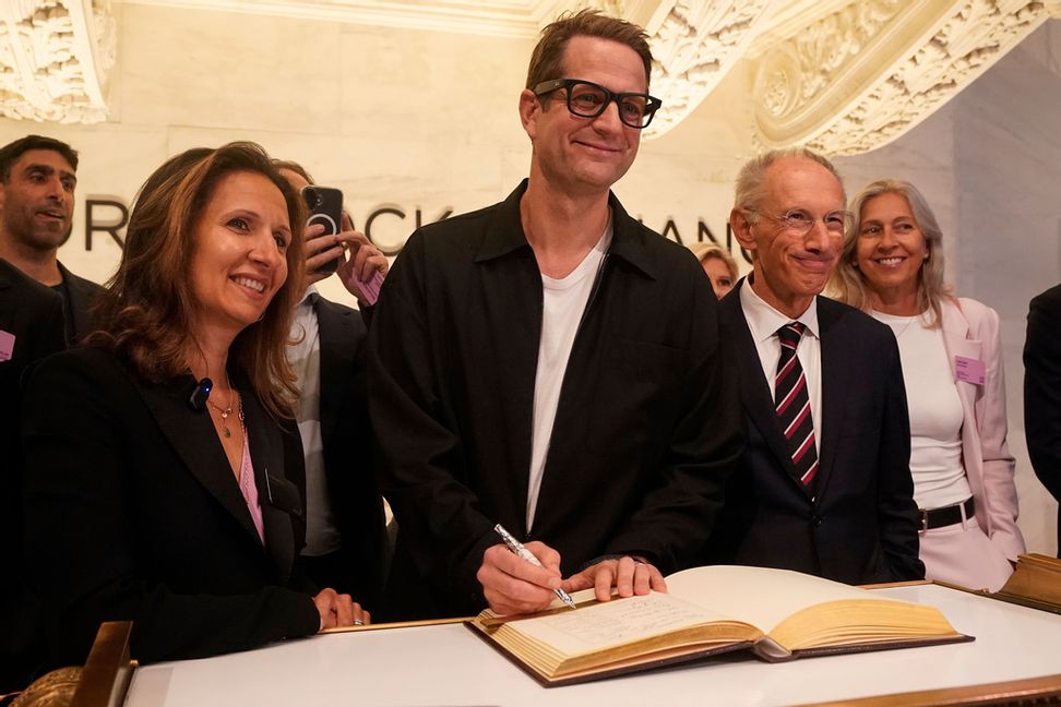 Klarnachefen Sebastian Siemiatkowski har med hjälp av ett lån från SEB stärkt sin ägarposition i bolaget i samband med börsnoteringen i veckan, enligt nyhetsbyrån Bloomberg. Foto: Richard Drew AP/TT