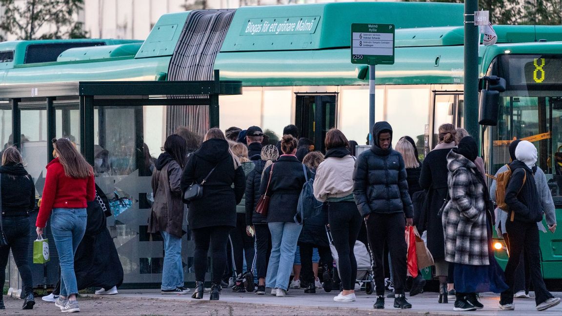 En funktionsnedsatt man misshandlades på stadsbuss i Malmö. Foto: Johan Nilsson/TT