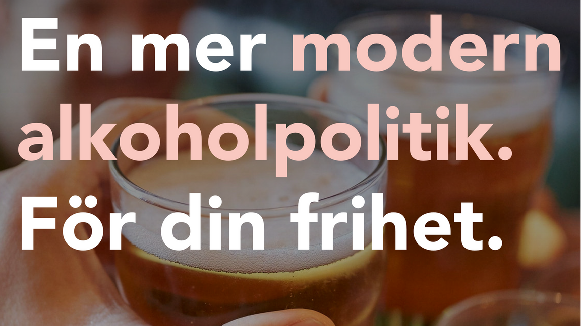Liberalerna börjar tänka om kring alkohol, är det ett första steg i en ny riktning? Bild: Rapport från Liberalerna