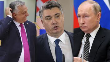 Viktor Orbán, Zoran Milanović och Vladimir Putin. Foto: Olivier Matthys/AP/TT, Darko Bandic/AP/TT och AP/TT