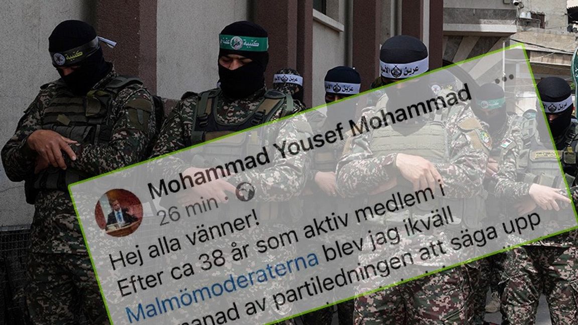 Helgens Malmökonferens hade kopplingar till terrorgruppen Hamas. Foto: Adel Hana/AP/ Faksimil Facebook