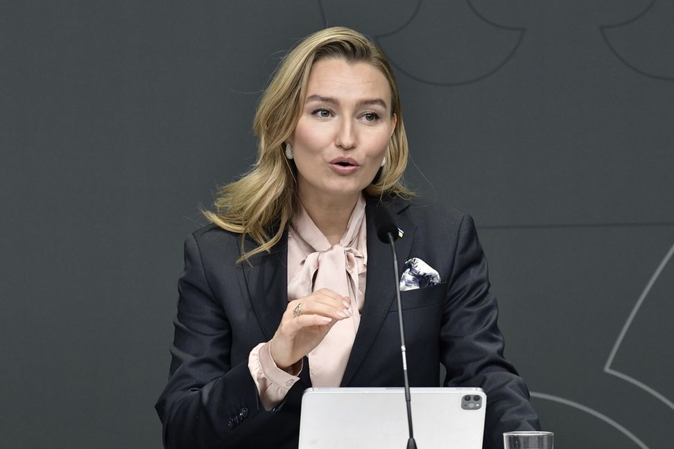 Energi- och näringsminister Ebba Busch (KD) bjuder in oppositionen till energisamtal. Axel Narving/TT