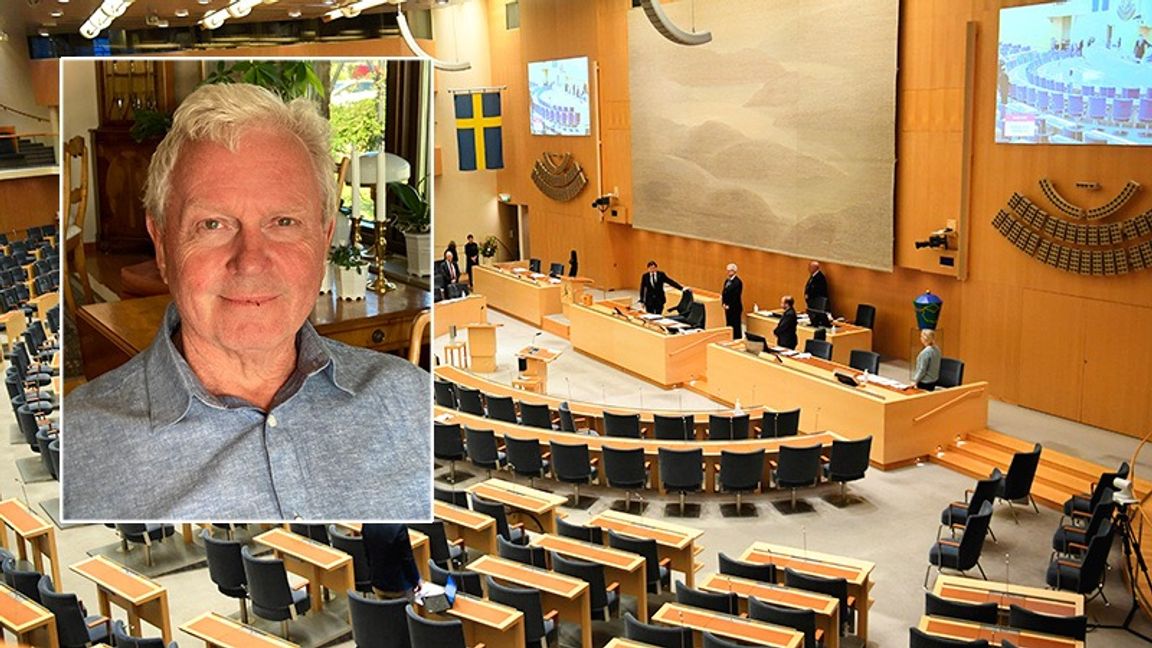 Thomas Nordström anser att antalet riksdagsledamöter borde minskas kraftigt. Foto: Privat / Fredrik Sandberg/TT