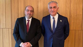 Nima Gholam Ali Pour och Reza Pahlavi. Foto: Skärmbild från X