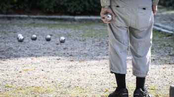 Pensionär som spelar boule.
Foto: Fredrik Sandberg/TT