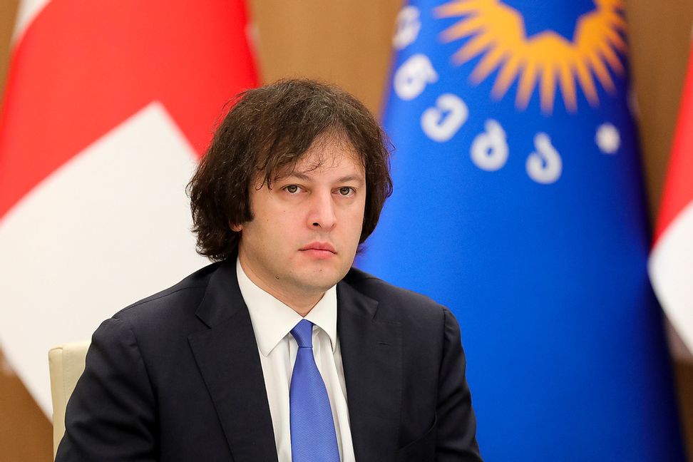 Georgiens premiärminister Irakli Kobachidze (Georgisk dröm). Arkivbild. Foto: Georigsk dröm/AP/TT