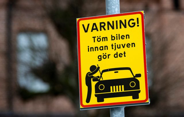 Antalet anmälda stölder minskade förra året. Arkivbild. Johan Nilsson/TT