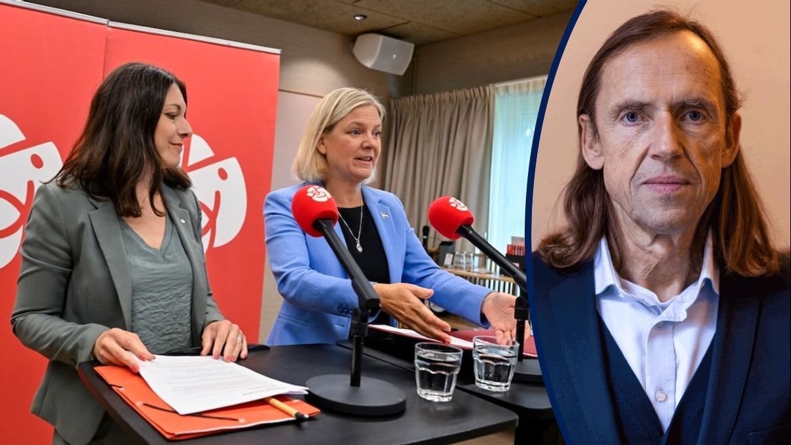 Teresa Carvalho (S) och Magdalena Andersson (S). Foto: Ulf Palm/TT