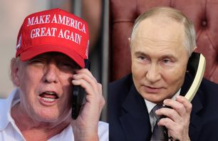 USA:s president Donald Trump och Rysslands president Vladimir Putin. Bilden är ett montage. Foto: AP/TT