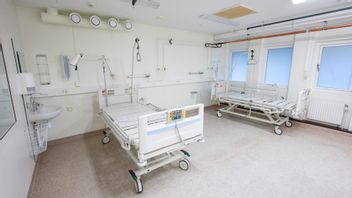 Sängar på den nya covid-avdelningen på SUS i Lund. Foto: Johan Nilsson/TT