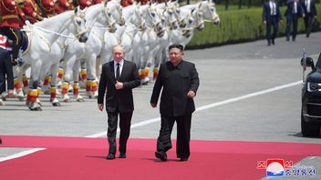 Rysslands president Vladimir Putin tillsammans med Nordkoreas diktator Kim Jong Un. Arkivbild. Foto: Nordkoreanska regimen/Korean Central News Agency via AP/TT