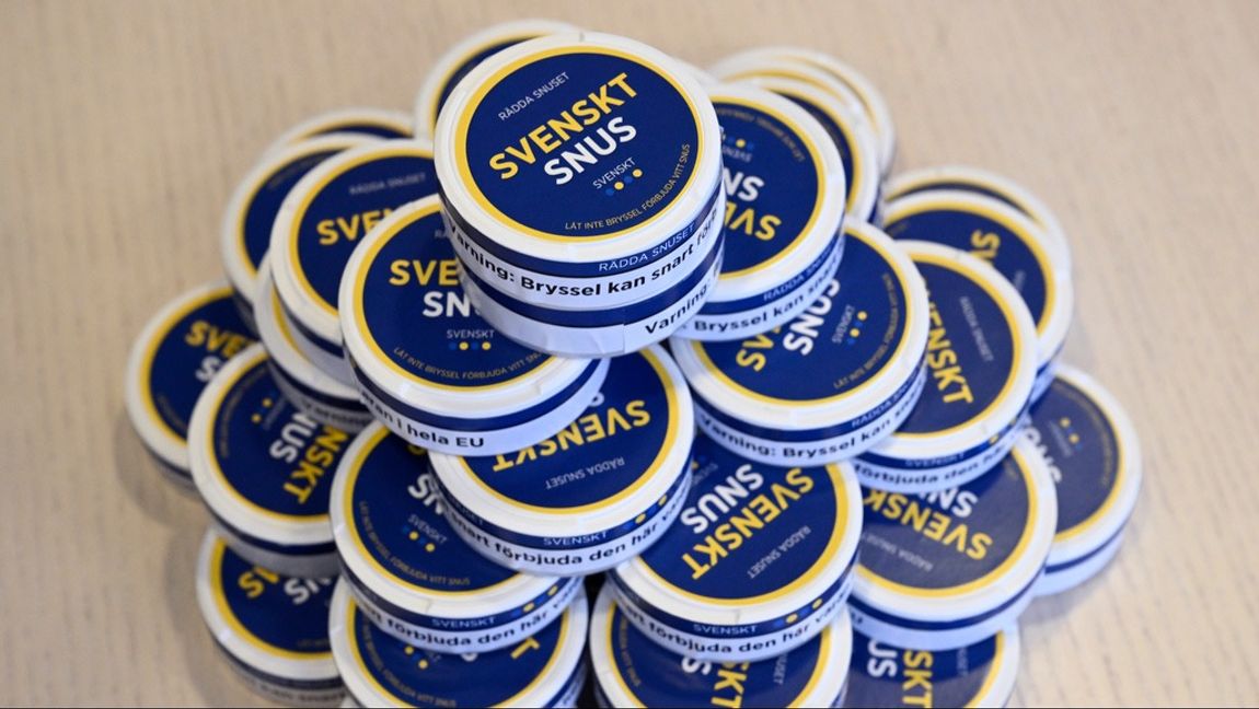 Regeringen måste ta strid för det svenska snuset. Foto: Fredrik Sandberg/TT