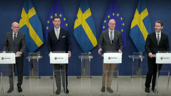 Tidöpartierna presenterar nya förslag för att öka återvändandet. Foto: Skärmavbild/Regeringskansliet