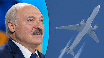 Belarus president Aleksandr Lukansjenko. Genrebild flygplan. Foto: Ukrainska presidentadministrationen.