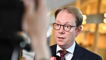 Utrikesminister Tobias Billström (M) har tidigare kallat upp Iraks toppdiplomat i Stockholm till UD för att protestera mot dödsdomarna. Arkivbild. Foto: Claudio Bresciani/TT.