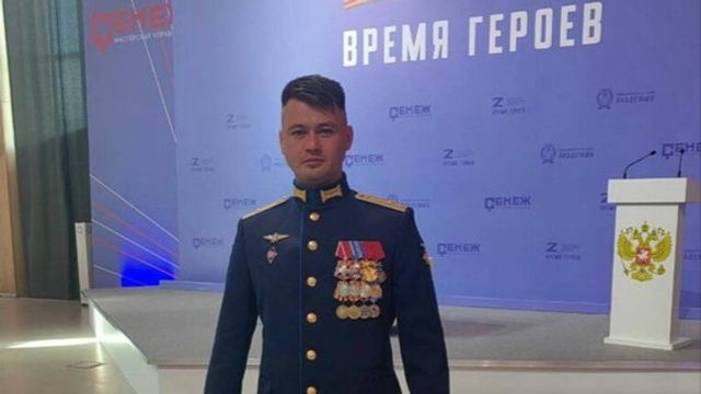 Den ryska majoren Zaur Gurtsijev likviderades vid ett spektakulärt attentat i veckan inne i Ryssland. Foto: Telegram