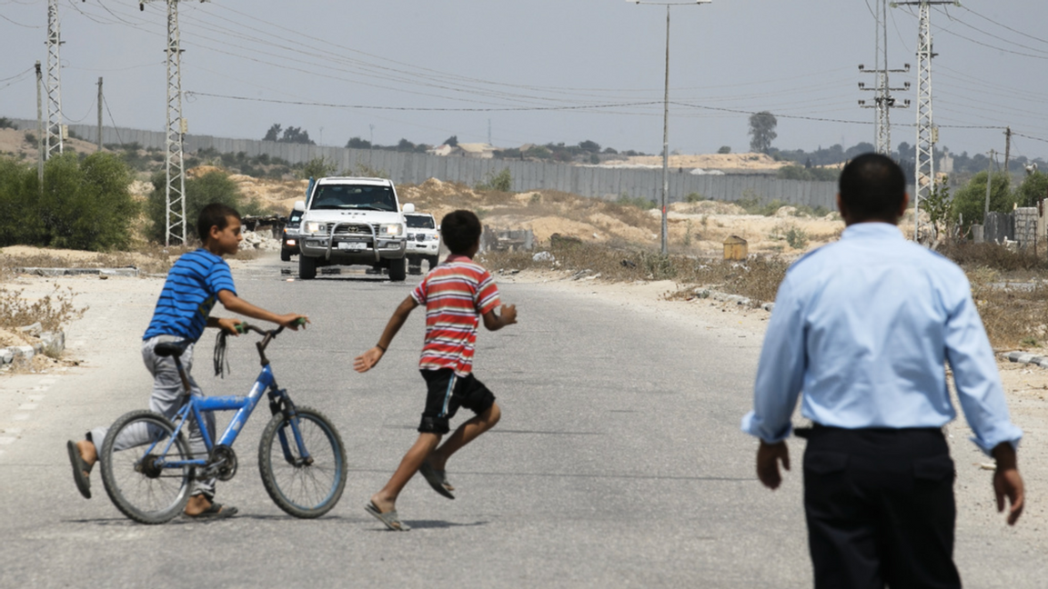 Barn i Gaza. Foto: Heiko Junge NTB/TT.