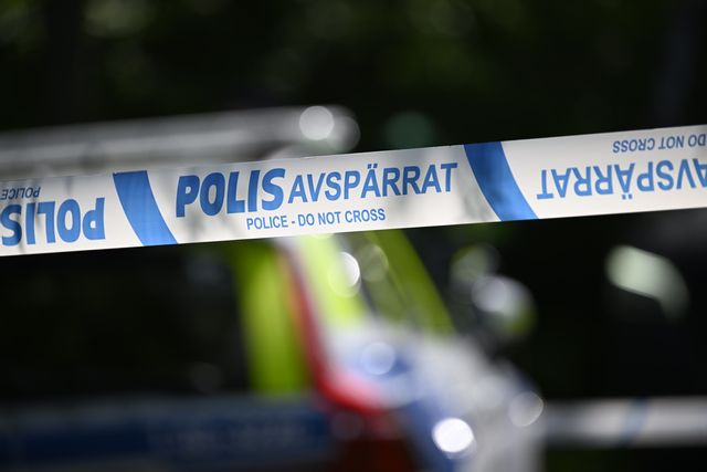 Polisen har spärrat av ett område i Borås. Arkivbild. Johan Nilsson/TT