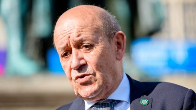 Frankrikes utrikesminister Jean-Yves Le Drian. Foto: Jens Schlueter/AP/TT 