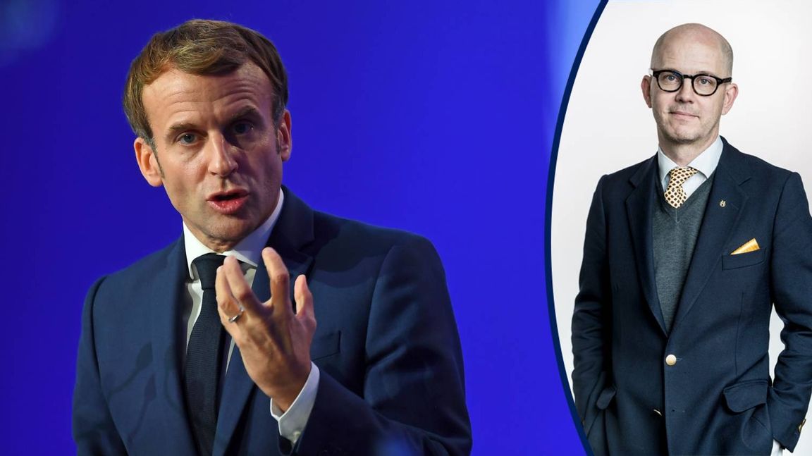 Frankrikes president Emanuel Macron vill se ny kärnkraft. Foto: Andy Buchanan, AP/TT.