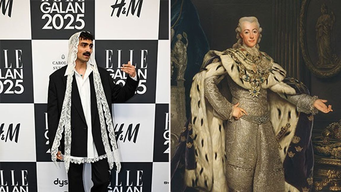  Alexander Abdallah och Gustav III. Bild: Jessica Gow / TT/Public Domain