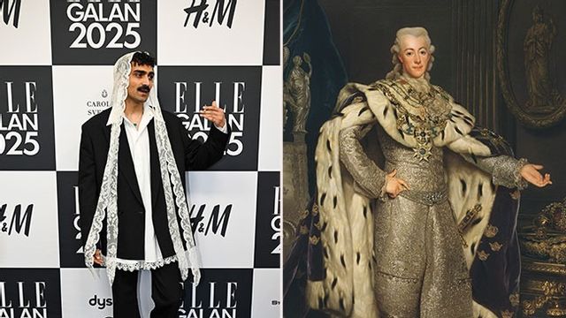  Alexander Abdallah och Gustav III. Bild: Jessica Gow / TT/Public Domain